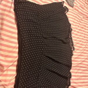 Target Black and White Polka Dot Skater Skirt
